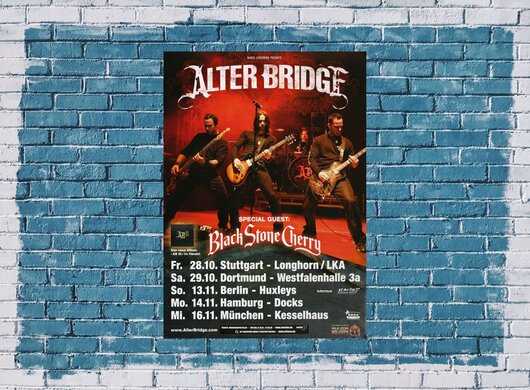 Alter Bridge - Open Your Eyes, Tour 2011 - Konzertplakat