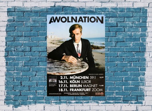 Awolnation - Sail, Tour 2013 - Konzertplakat