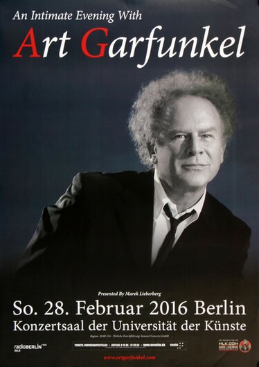 Art Garfunkel - The Concert , Berlin 2015 - Konzertplakat