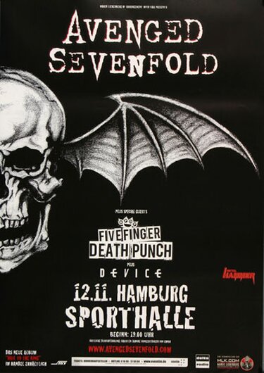 Avenged Sevenfold - Acid Rain , Hamburg 2013 - Konzertplakat