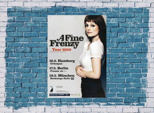 A Fine Frenzy - Electric Twist, Tour 2010 - Konzertplakat