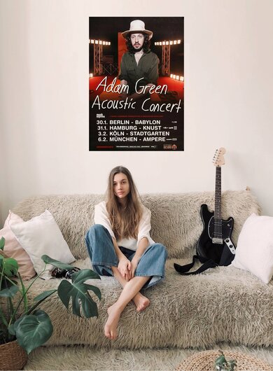 Adam Green - Acoustic , Berlin 2014 - Konzertplakat