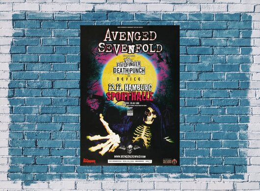Avenged Sevenfold - Hail To The King , Hamburg 2013 - Konzertplakat