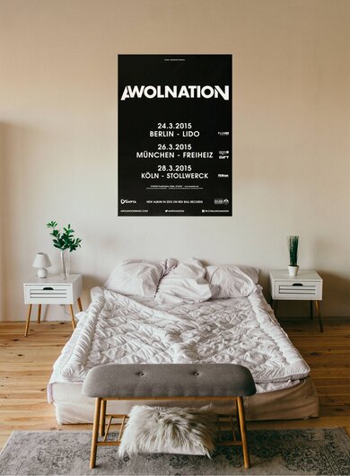 Awolnation - Hollow Moon, Tour 2015 - Konzertplakat