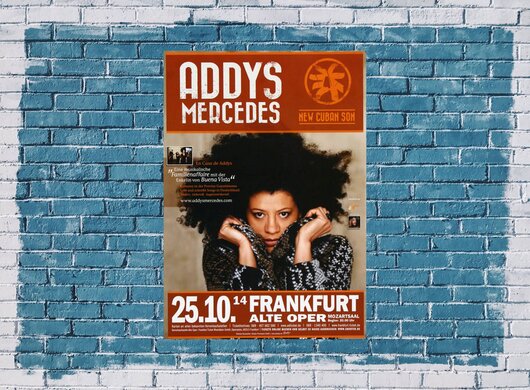 Addys Mercedes - Como Estas, Frankfurt 2014 - Konzertplakat