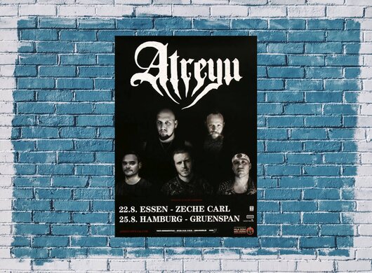 Atreyu - Long Live, Essen & Hamburg 2015 - Konzertplakat