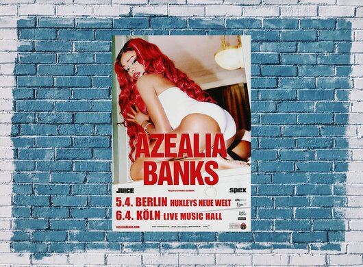 Azealia Banks - Nude Beach, Berlin & Köln 2014 - Konzertplakat