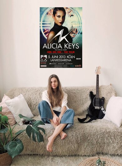 Alicia Keys - Girl On Fire , Köln 2013 - Konzertplakat