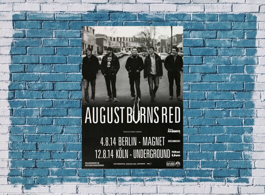 August Burns Red - Identity, Berlin & Köln 2014 - Konzertplakat
