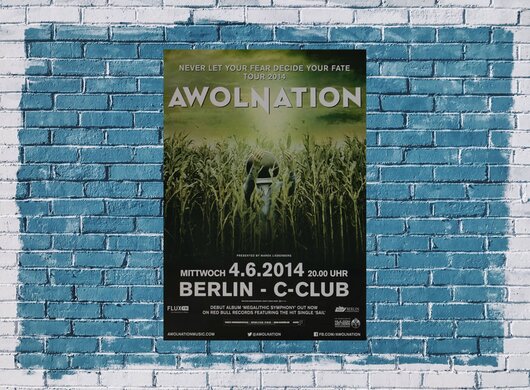 Awolnation - Megalithic Symphony, Berlin 2014 - Konzertplakat