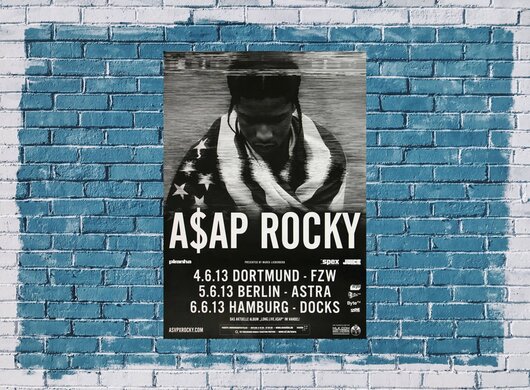 A$AP Rocky - Long Life A$AP, Tour 2013 - Konzertplakat