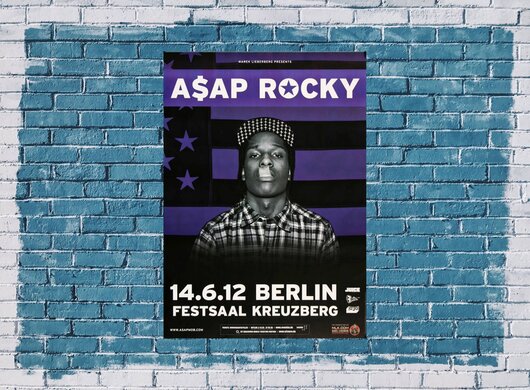 A$AP Rocky - At Long Last, Berlin 2012 - Konzertplakat