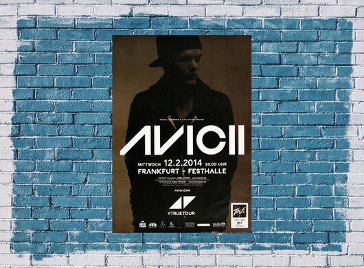 Avicii - True, Frankfurt 2014 - Konzertplakat