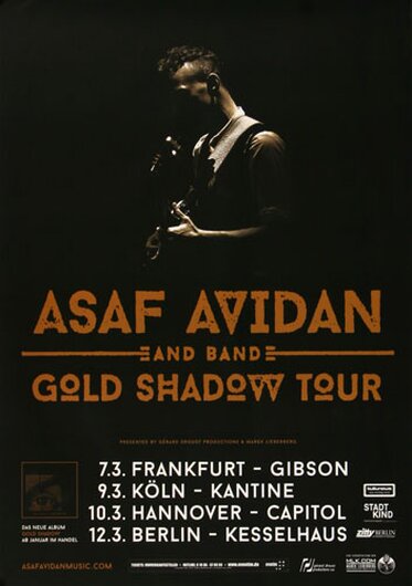 Asaf Avidan - Golden Shadow Tour 2015