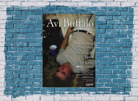 Avi Buffalo - Five Little Sluts, Tour 2014 - Konzertplakat