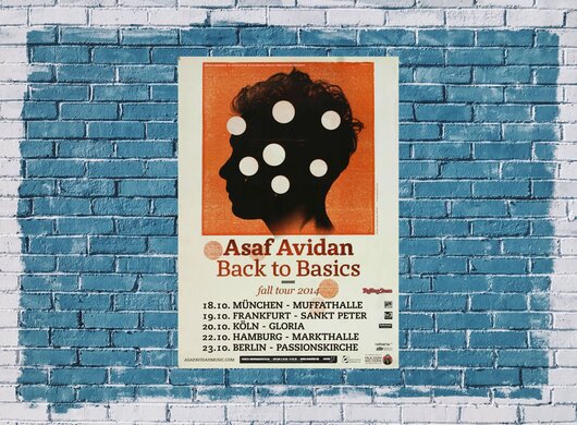 Asaf Avidan - Fall Tour, Tour 2014 - Konzertplakat