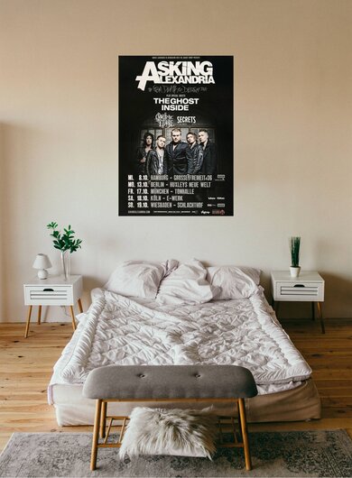 Asking Alexandria - Death To Destiny, Tour 2014 - Konzertplakat