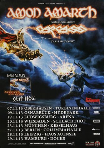 Amon Amarth - Deceiver of the Gods, Tour 2013 -...