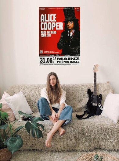 Alice Cooper - Raise The Dead, Mainz 2014 - Konzertplakat