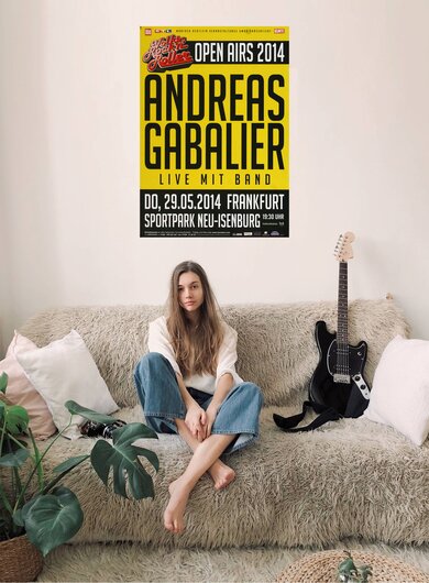 Andreas Gabalier - Live mit Band, Frankfurt 2014 - Konzertplakat