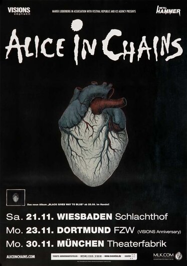 Alice In Chain - Check My Brain, Tour 2009 - Konzertplakat
