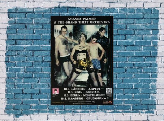 Amanda Palmer  -  Dresden Dolls, Tour 2013 - Konzertplakat
