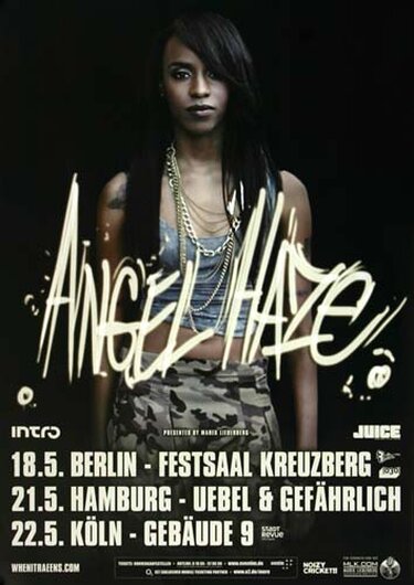 Angel Haze - Working Girls, Tour 2013 - Konzertplakat