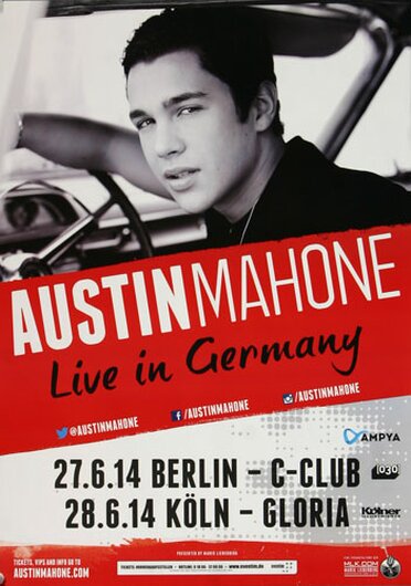Austin Mahone - The Secret, Berlin & Köln 2014 - Konzertplakat