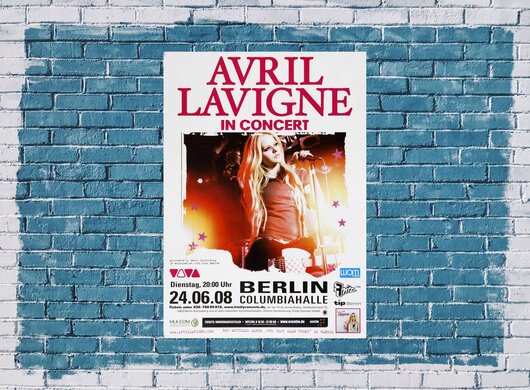 Avril Lavigne - What The Hell, Berlin  2008 - Konzertplakat