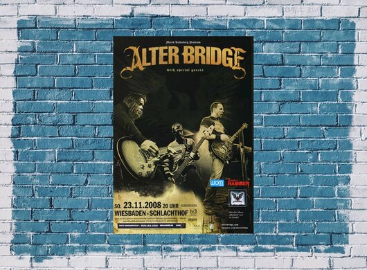 Alter Bridge - Isolation, Wiesbaden 2008 - Konzertplakat
