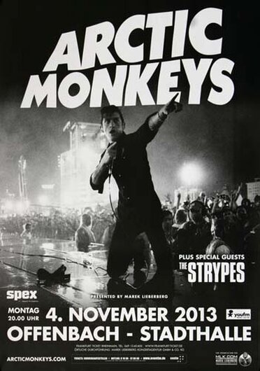 Arctic Monkeys - AM Tour , Frankfurt 2013 - Konzertplakat