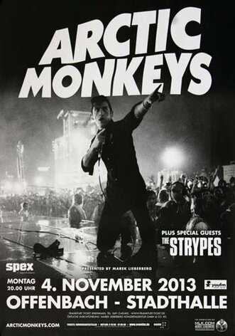 Arctic Monkeys,  AM Tour, Offenbach, 2013, Konzertplakat