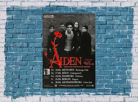Aiden - Conviction, Tour 2008 - Konzertplakat