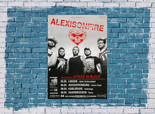 Alexisonfire - Young Cardinals, Tour 2007 - Konzertplakat