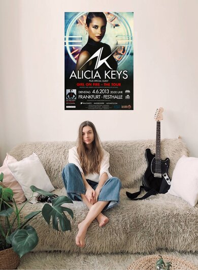 Alicia Keys - Girl On Fire , Frankfurt 2013 - Konzertplakat
