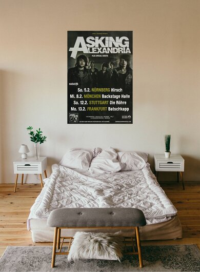 Asking Alexandria - Run Free Part 2, Tour 2012 - Konzertplakat