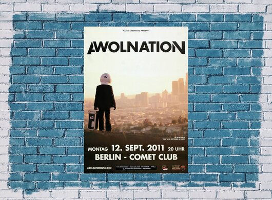 Awolnation - Megalithic Symphony, Berlin  2011 - Konzertplakat