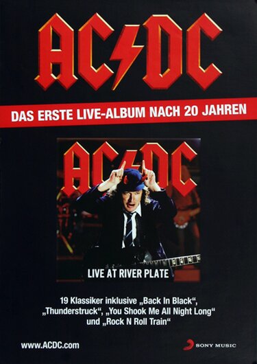 AC/DC - Live At River Plate,  2012 - Konzertplakat
