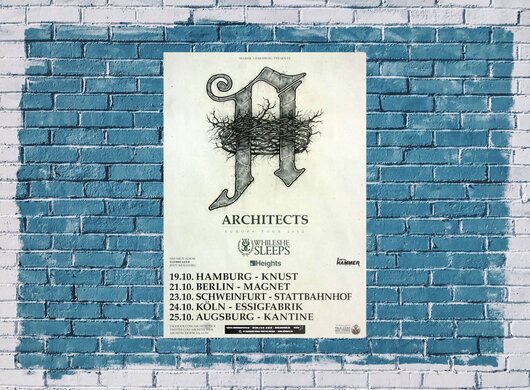 Architects - Daybreacker, Tour 2012 - Konzertplakat