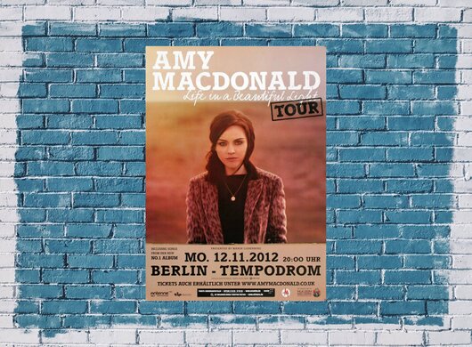 Amy MacDonald - This Is The Life , Berlin 2012 - Konzertplakat
