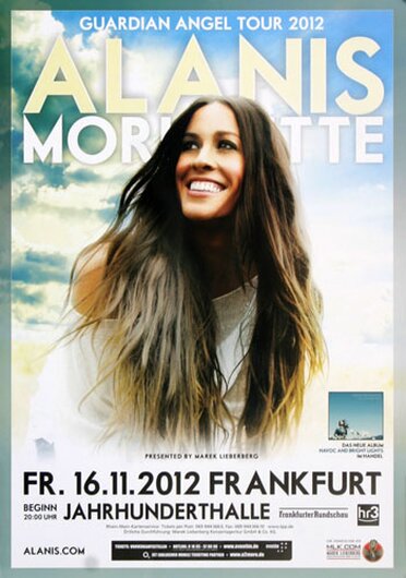 Alanis Morissette - Guardian Angel , Frankfurt 2012 - Konzertplakat