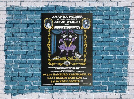 Amanda Palmer  -  Dresden Dolls, Tour 2010 - Konzertplakat