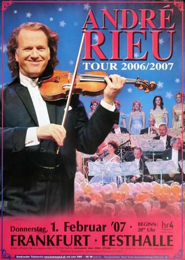 Andre Rieu - Konzert, Frankfurt  2007 - Konzertplakat
