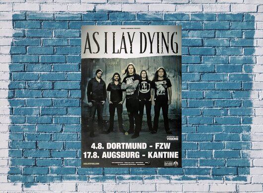 As I Lay Dying - Decas, Dortmund & Augsburg 2011 - Konzertplakat