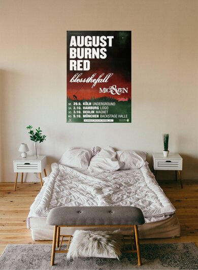 August Burns Red - bless the fall, Tour 2010 - Konzertplakat