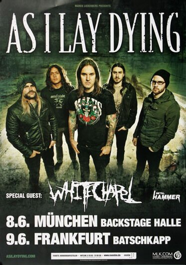 As I Lay Dying - Parallels, Tour 2010 - Konzertplakat