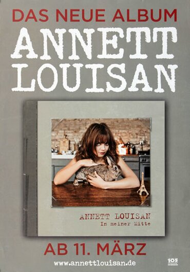Annett Louisan - In meiner Mitte,  2011 - Konzertplakat