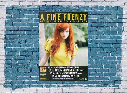 A Fine Frenzy - You Pickt Me, Tour 2008 - Konzertplakat