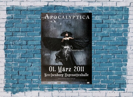 Apocalyptica - 7th Symphony, Neu-Isenburg & Frankfurt 2011 - Konzertplakat