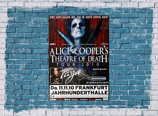 Alice Cooper - Keep Killing Him, Frankfurt 2010 - Konzertplakat